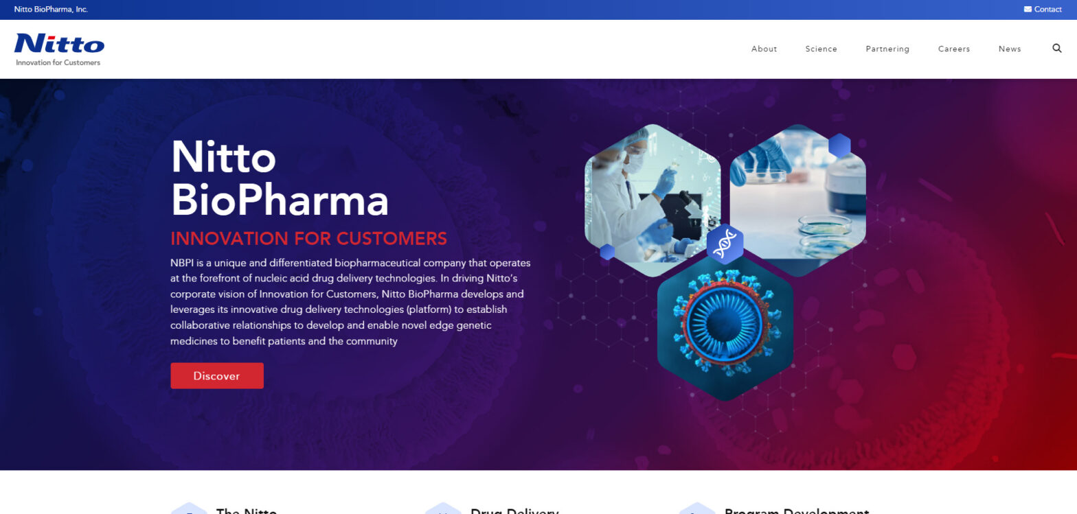 Nitto BioPharma Website