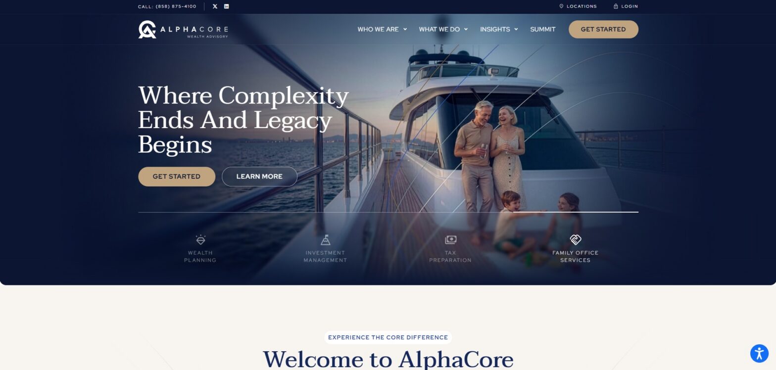 AlphaCore Website